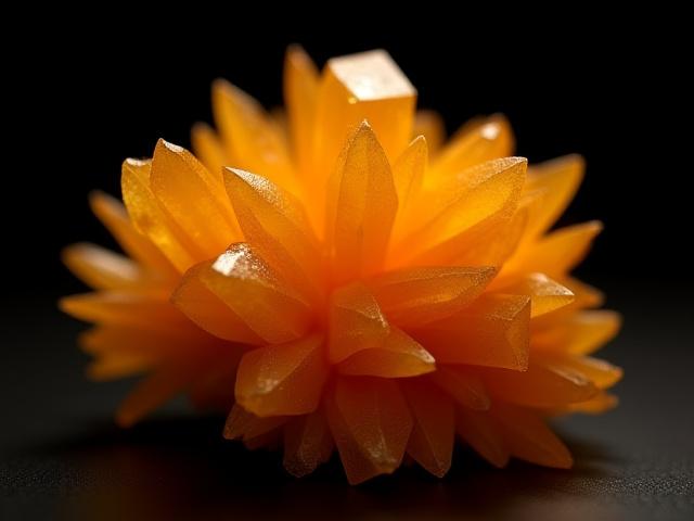 Wulfenita cristalizada de Ahuacatlán